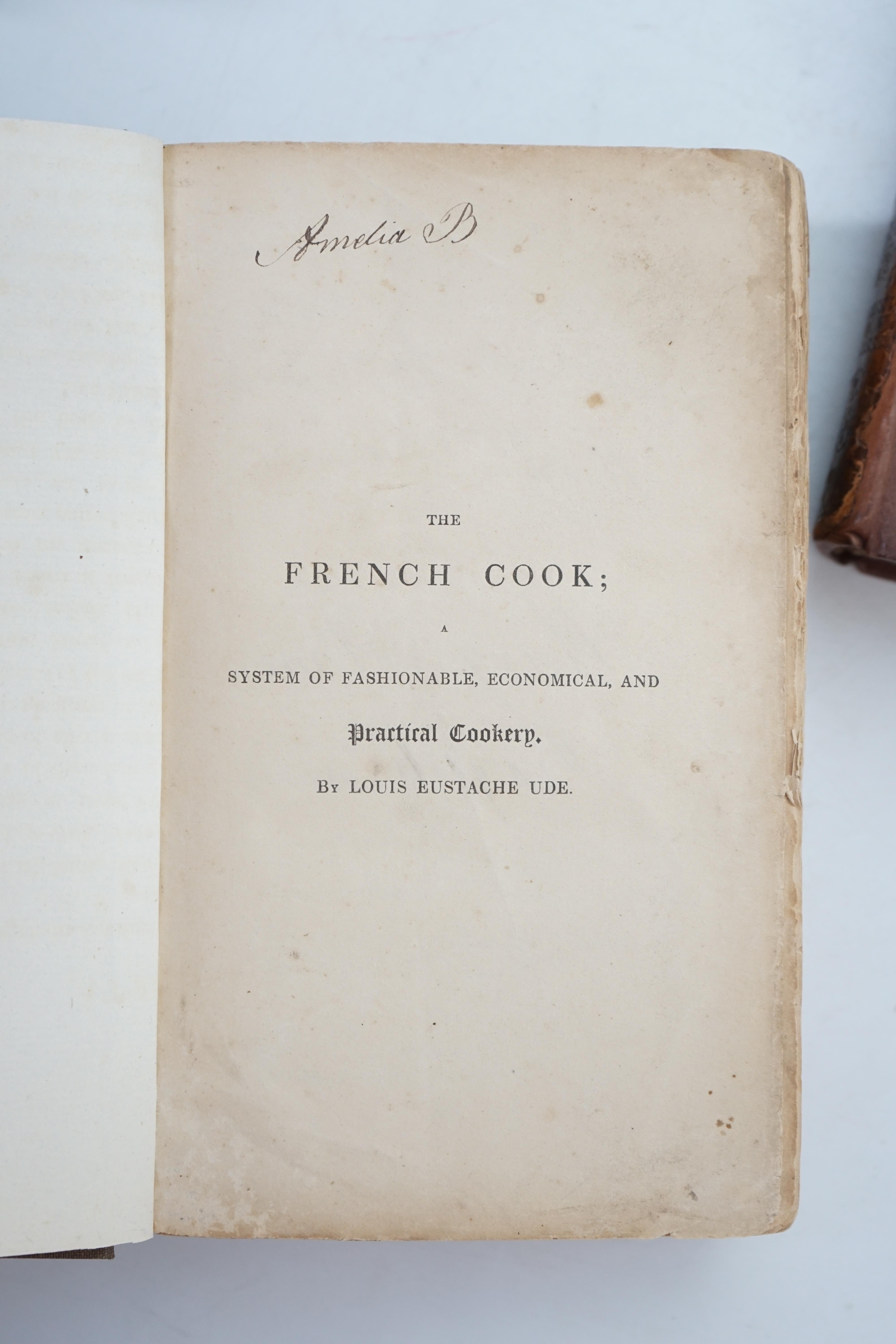 [Glasse, Hannah] The Art of Cookery made Plain and Easy. A New Edition With all the Modern Improvements, 8vo, calf rebacked, front fly inscribed - ‘‘Elizabeth Barker October 7th 1782 Her Book’’, W.Strahan et al, London,